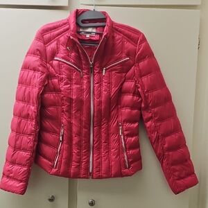 Laundry By Shelli Segal Vibrant Red Puffer Jacket